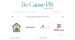 Desktop Screenshot of becausepr.com